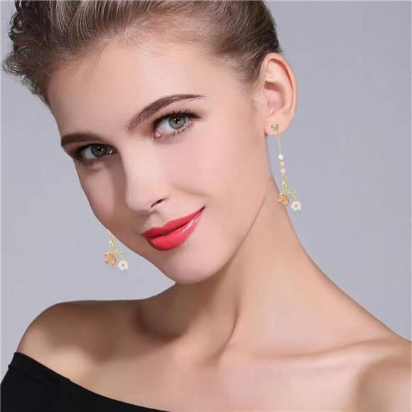 Tassel Drop Dangle Earrings – Vibrant & Charming, Perfect Gift for Her - Picture 2 of 6